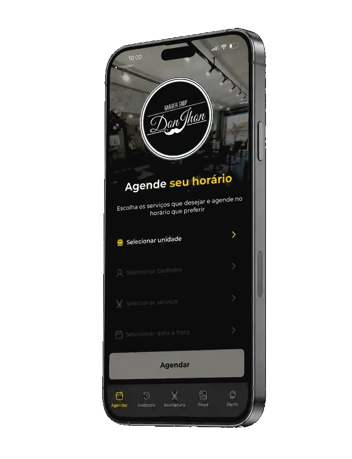 App Don Jhon: agende seu horário